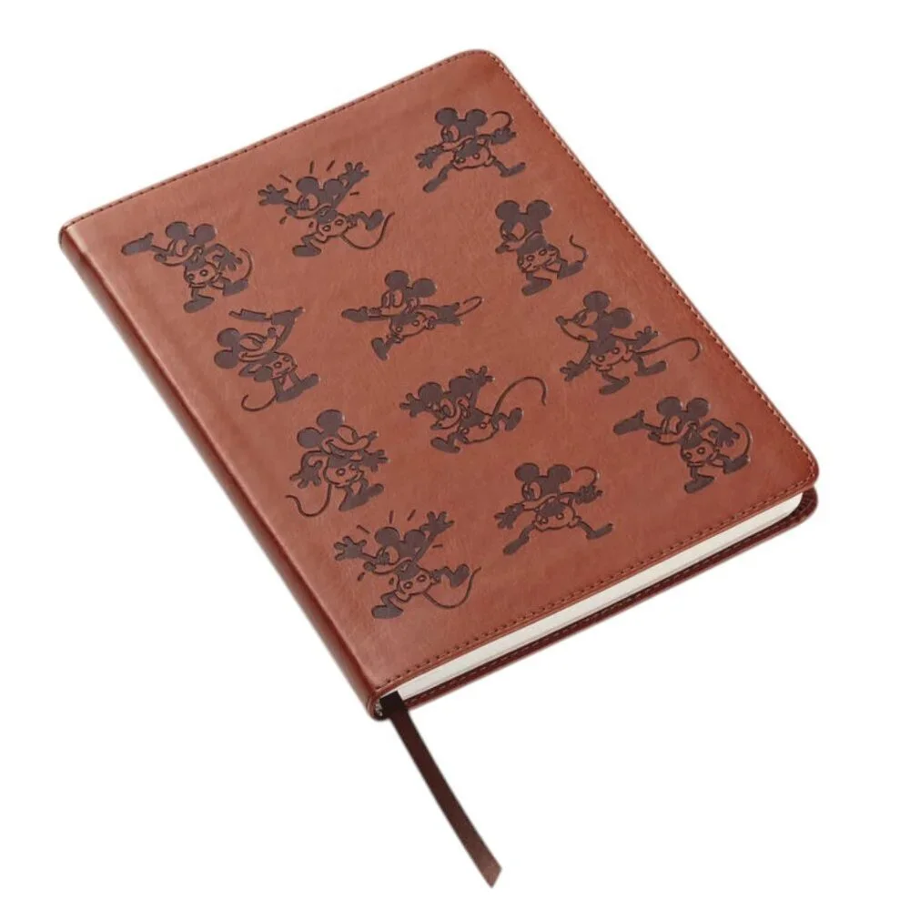 Disney Mickey Mouse 12 Embossed‎ Poses Faux Leather Journal Notebook 8